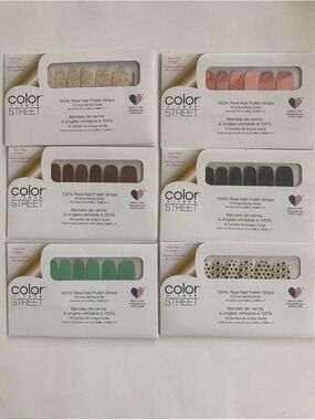 Color Street Real Nail Polish Strips Lot of 6 #1